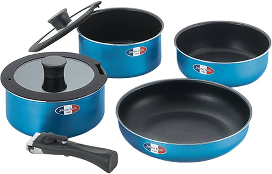 ジャンヌエコール　着脱ハンドル鍋　4点セット　JE-123R ジャンヌ・エコール 着脱ハンドル鍋4点セット | 株式会社タマハシ